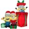 7ft. Airlbown® Inflatable Christmas Minions with Presents